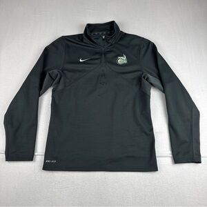 UNC Charlotte 49ers Nike Black 1/4 Zip Mens Pullover Dri-Fit  Small Athletic